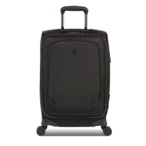 Diplomat+Expandable+Softside+CarryOn+Spinner+Black