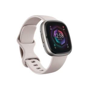 Sense+2+Advanced+Health+Smartwatch+Lunar+White%2FPlatinum