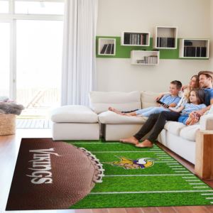 NFL+5X7+Football+Field++Washable+Area+Rug