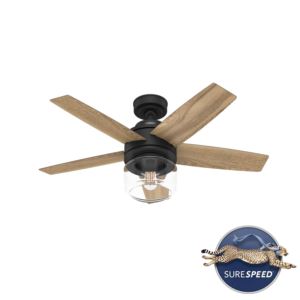 Margo+44%22+Ceiling+Fan+Matte+Black%2FGolden+Maple
