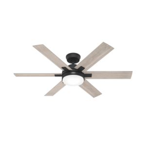 Georgetown+52%22+Ceiling+Fan+w%2F+LED+Light+%26+Remote+Control+Matte+Black