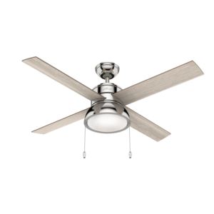 Loki+52%22+Ceiling+Fan+w%2F+LED+Light+Kit+Polished+Nickel