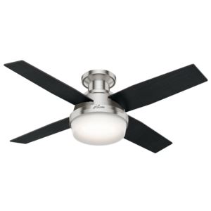 Dempsey+44%22+Low+Profile+Ceiling+Fan+Brushed+Nickel