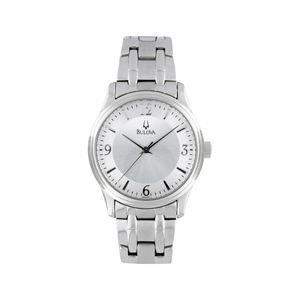 Men%27s+Corporate+Collection+Silver-Tone+Stainless+Steel+Watch+Silver+Dial