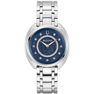 Ladies%27+Duality+Silver-tone+Stainless+Steel+Watch+w%2F+Straps+Blue+Dial