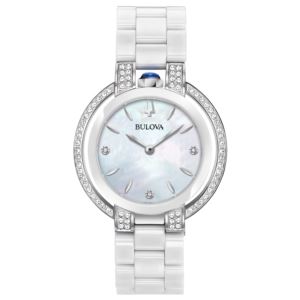 Ladies+Rubaiyat+Diamond+White+Ceramic+Watch+White+MotherofPearl+Dial