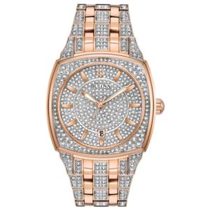 Men%27s+Phantom+Crystal+Rose+Gold-Tone+Stainless+Steel+Watch+Crystal+Dial