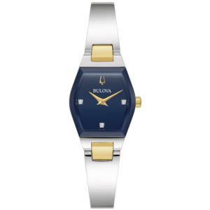 Ladies+Gemini+TwoTone+Stainless+Steel+Watch+Deep+Blue+Dial
