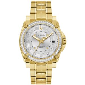 Men%27s+Icon+Precisionist+Diamond+%26+Gold-Tone+Stainless+Steel+Watch+White+Dial