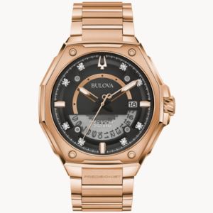 Men%27s+Series+X+Precisionist+Chronograph+Rose+Gold-Tone+SS+Watch+Black+Dial