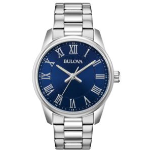 Men%27s+Corporate+Exclusive+Silver-Tone+Stainless+Steel+Watch+Blue+Dial