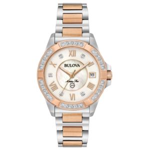 Ladies%27+Marine+Star+L+Silver+%26+Rose+Gold+SS+Watch+Mother-of-Pearl+Dial