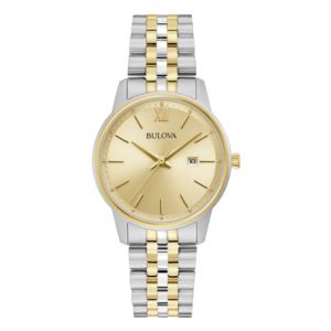 Ladies+Corporate+Collection+TwoTone+Stainless+Steel+Watch+Champagne+Dial