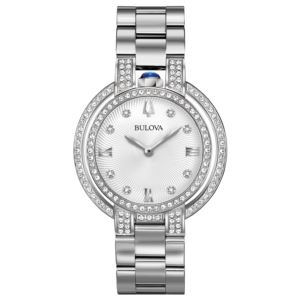 Ladies%27+Rubaiyat+Diamond+Silver-Tone+Stainless+Steel+Watch+Silver+Dial