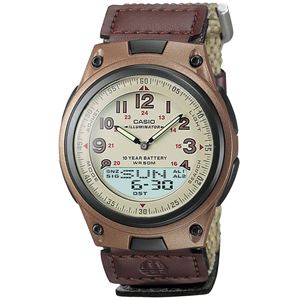 Brown+Casual+Sports+Watch+with+Cloth+Band