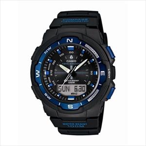 Twin+Sensor+Multi-Function+Watch+Black+Resin+Band