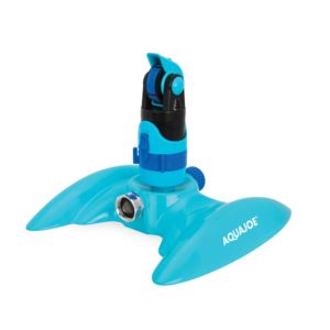 4-Pattern+Gear+Drive+Sprinkler+w%2F+Lie-Flat+Metal+Base+for+Any+Landscape