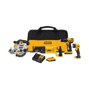 V+MAX+Cordless+Tool+Combo+Kit+DrillDriver+Recip+Saw+Circ+Saw+Light