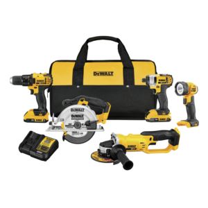 V+MAX+Compact+Tool+Combo+Kit+DrillDriver+Impact+Grinder+Light+Saw