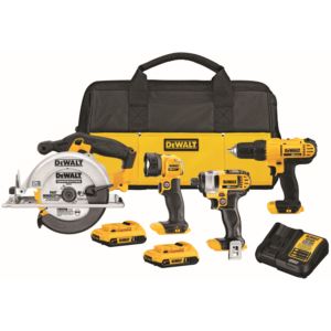 V+MAX+Cordless+Tool+Combo+Kit+Drill+Impact+Driver+Circular+Saw+Worklight