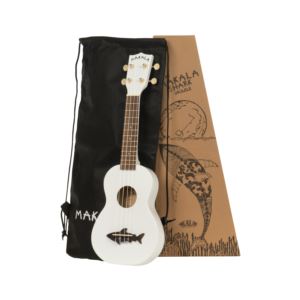Makala+Dolphin+Soprano+Ukulele+w%2F+Gig+Bag+Great+White