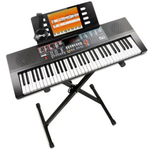 61+Key+Keyboard+w%2F+X-Style+Stand+%26+Headphones