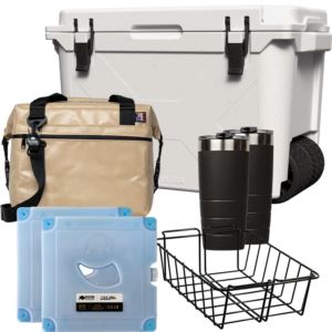 Ultimate+Bison+Wheeled+Cooler+Package+White