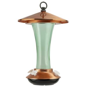 Mid-Century+CopperTop+Hummingbird+Feeder+with+hidden+ant+moat