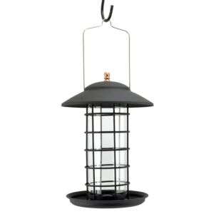 Metal+%26+Glass+Tube+Seed+Feeder%2C+matte+black