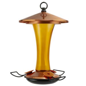 Mid-Century+CopperTop+Oriole+Feeder+with+hidden+ant+moat+%26+perches
