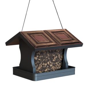 Vintage+Tin+Panel+Roof+Hopper+Feeder