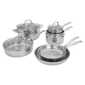 CLAD+H+pc+Stainless+Steel+Cookware+Set