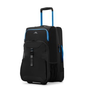 Hi-Life+Carry-On+Wheeled+Duffel+Black%2FBlue