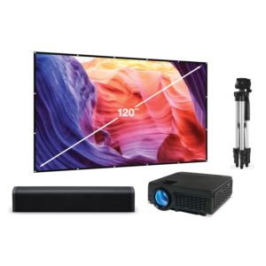 Bundle+with+Projector%2C+120%22+Screen%2C+15%22+Sound+Bar+%26+Tripod
