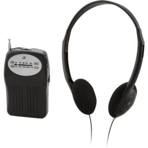 Handheld+Portable+AM%2FFM+Radio+with+Belt+Clip+and+Stereo+Headphones