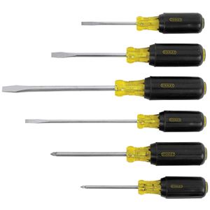 6pc+Vinyl+Grip+Screwdriver+Set