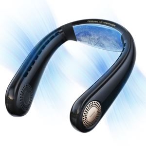 COOLiFY+Air+Wearable+Neck+Air+Conditioner+Black