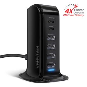 HyperGear+Power+Tower+42W+High-Speed+Charging+Station