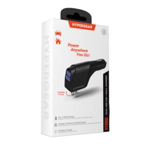 HyperGear+2-in-1+10W+Dual+USB+Car+%26+Wall+Charger+with+Self-Storing+Prongs