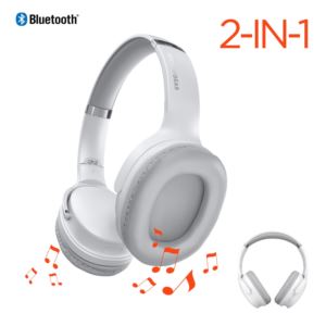HyperGear+Flip+2-in-1+Wireless+Headphones+%2B+Speaker+-+White