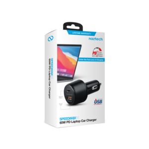 SpeedMax65+65W+USB-C+PD+%2B+USB+LAPTOP+Car+Charger%2C+Quick+Charge+3.0