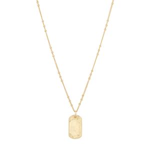 Griffin+Dog+Tag+Necklace+Gold