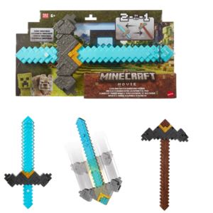 Minecraft+Click+and+Switch+2-in-1+Sword+%26+Pickaxe+Ages+6%2B+Years