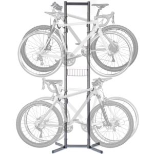Four+Bike+Free-Standing+Rack+with+Basket