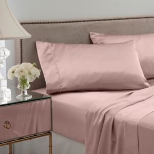 Satin+Sheet+Set+-+Queen+Rose+Gold