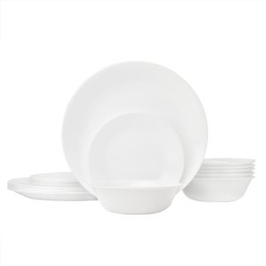 Livingware+White+Frost+18pc+Round+Dinnerware+Set