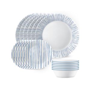 Botanical+Stripes+Classic+Pattern+18pc+Dinnerware+Set