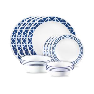 Classic+16pc+Dinnerware+Set+Cobalt+Circles