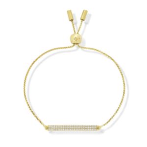 Signature+Pave+Bar+Slide+Bracelet+in+Gold