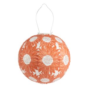 Soji+Stella+Sunflower+Print+And+Punch+12%22+Globe+Solar+Lantern